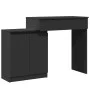 Tocador con luces LED negro 115x37x110,5 cm de , Tocadores para dormitorios - Ref: Foro24-848228, Precio: 132,87 €, Descuento: %