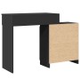 Tocador con luces LED negro 115x37x110,5 cm de , Tocadores para dormitorios - Ref: Foro24-848228, Precio: 128,11 €, Descuento: %