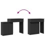 Tocador con luces LED negro 115x37x110,5 cm de , Tocadores para dormitorios - Ref: Foro24-848228, Precio: 128,11 €, Descuento: %