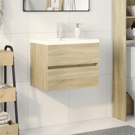 Badezimmermöbel-Set, 2-teilig, aus Keramik und Ingenieurholz von , Badezimmermöbel - Ref: Foro24-3307658, Preis: 152,17 €, Ra...