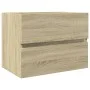Set de muebles de baño 2 pzas cerámica y madera de ingeniería de , Muebles de baño - Ref: Foro24-3307658, Precio: 149,54 €, D...