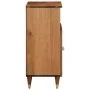 Solid mango wood auxiliary cabinet 60x33x75 cm by , CD and DVD storage - Ref: Foro24-358309, Price: 84,85 €, Discount: %