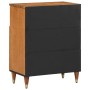 Armario auxiliar madera maciza de mango 60x33x75 cm de , Almacenamiento para CD y DVD - Ref: Foro24-358309, Precio: 85,84 €, ...