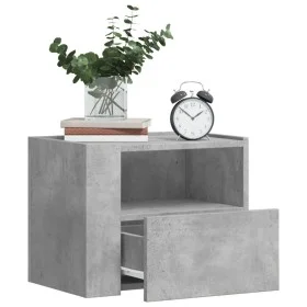Mesita de noche de pared 2 uds color gris hormigón 45x30x35 cm de , Mesitas de noche - Ref: Foro24-848318, Precio: 72,25 €, D...