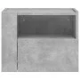 Wall-mounted bedside table set, 2 units, concrete gray color, 45x30x35 cm by , Nightstands - Ref: Foro24-848318, Price: 72,25...