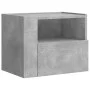 Wall-mounted bedside table set, 2 units, concrete gray color, 45x30x35 cm by , Nightstands - Ref: Foro24-848318, Price: 72,25...