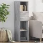 Tall Sonoma Gray Engineered Wood Sideboard 30x42.5x124 cm by , Sideboards - Ref: Foro24-846157, Price: 64,82 €, Discount: %