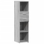 Aparador alto madera de ingeniería gris Sonoma 30x42,5x124 cm de , Aparadores - Ref: Foro24-846157, Precio: 65,63 €, Descuent...