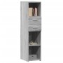 Aparador alto madera de ingeniería gris Sonoma 30x42,5x124 cm de , Aparadores - Ref: Foro24-846157, Precio: 65,63 €, Descuent...