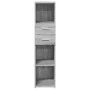 Tall Sonoma Gray Engineered Wood Sideboard 30x42.5x124 cm by , Sideboards - Ref: Foro24-846157, Price: 64,82 €, Discount: %