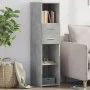 Tall engineered wood sideboard in gray concrete 30x42.5x124 cm by , Sideboards - Ref: Foro24-846155, Price: 68,16 €, Discount: %