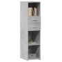 Hoher Schrank aus grauem Beton-Ingenieurholz, 30x42,5x124 cm. von , Sideboards - Ref: Foro24-846155, Preis: 69,09 €, Rabatt: %