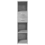 Tall engineered wood sideboard in gray concrete 30x42.5x124 cm by , Sideboards - Ref: Foro24-846155, Price: 69,09 €, Discount: %