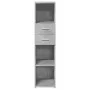 Tall engineered wood sideboard in gray concrete 30x42.5x124 cm by , Sideboards - Ref: Foro24-846155, Price: 68,16 €, Discount: %