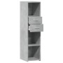 Tall engineered wood sideboard in gray concrete 30x42.5x124 cm by , Sideboards - Ref: Foro24-846155, Price: 69,09 €, Discount: %