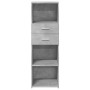 Aparador alto madera de ingeniería gris hormigón 40x42,5x124 cm de , Aparadores - Ref: Foro24-846162, Precio: 74,74 €, Descue...