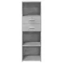 Tall engineered wood gray concrete sideboard 40x42.5x124 cm by , Sideboards - Ref: Foro24-846162, Price: 73,73 €, Discount: %