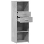 Tall engineered wood gray concrete sideboard 40x42.5x124 cm by , Sideboards - Ref: Foro24-846162, Price: 73,73 €, Discount: %