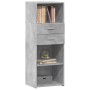 Tall engineered wood sideboard in gray concrete 45x42.5x124 cm by , Sideboards - Ref: Foro24-846169, Price: 71,69 €, Discount: %