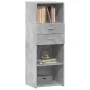 Tall engineered wood sideboard in gray concrete 45x42.5x124 cm by , Sideboards - Ref: Foro24-846169, Price: 70,85 €, Discount: %