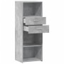 Tall engineered wood sideboard in gray concrete 45x42.5x124 cm by , Sideboards - Ref: Foro24-846169, Price: 71,69 €, Discount: %