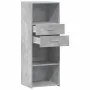 Tall engineered wood sideboard in gray concrete 45x42.5x124 cm by , Sideboards - Ref: Foro24-846169, Price: 70,85 €, Discount: %