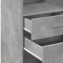 Tall engineered wood sideboard in gray concrete 45x42.5x124 cm by , Sideboards - Ref: Foro24-846169, Price: 71,69 €, Discount: %