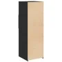 Tall black engineered wood sideboard 40x42.5x124 cm by , Sideboards - Ref: Foro24-846160, Price: 67,63 €, Discount: %