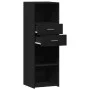 Tall black engineered wood sideboard 40x42.5x124 cm by , Sideboards - Ref: Foro24-846160, Price: 67,63 €, Discount: %