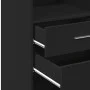 Tall black engineered wood sideboard 40x42.5x124 cm by , Sideboards - Ref: Foro24-846160, Price: 67,63 €, Discount: %