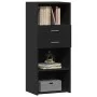 Hoher schwarzer Schrank aus Holzwerkstoff 50x42,5x124 cm. von , Sideboards - Ref: Foro24-846174, Preis: 88,44 €, Rabatt: %