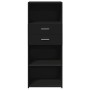 Hoher schwarzer Schrank aus Holzwerkstoff 50x42,5x124 cm. von , Sideboards - Ref: Foro24-846174, Preis: 89,75 €, Rabatt: %