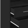 Tall black engineered wood sideboard 50x42.5x124 cm by , Sideboards - Ref: Foro24-846174, Price: 88,48 €, Discount: %