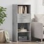 Tall engineered wood sideboard in gray concrete 50x42.5x124 cm by , Sideboards - Ref: Foro24-846176, Price: 75,77 €, Discount: %