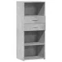 Tall engineered wood sideboard in gray concrete 50x42.5x124 cm by , Sideboards - Ref: Foro24-846176, Price: 75,77 €, Discount: %