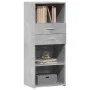 Tall engineered wood sideboard in gray concrete 50x42.5x124 cm by , Sideboards - Ref: Foro24-846176, Price: 75,77 €, Discount: %