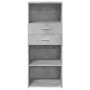 Hoher Schrank aus grauem Beton-Ingenieurholz, 50x42,5x124 cm. von , Sideboards - Ref: Foro24-846176, Preis: 76,76 €, Rabatt: %