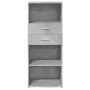 Tall engineered wood sideboard in gray concrete 50x42.5x124 cm by , Sideboards - Ref: Foro24-846176, Price: 75,77 €, Discount: %