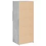 Tall engineered wood sideboard in gray concrete 50x42.5x124 cm by , Sideboards - Ref: Foro24-846176, Price: 75,77 €, Discount: %