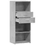 Tall engineered wood sideboard in gray concrete 50x42.5x124 cm by , Sideboards - Ref: Foro24-846176, Price: 75,77 €, Discount: %
