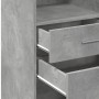 Hoher Schrank aus grauem Beton-Ingenieurholz, 50x42,5x124 cm. von , Sideboards - Ref: Foro24-846176, Preis: 76,76 €, Rabatt: %