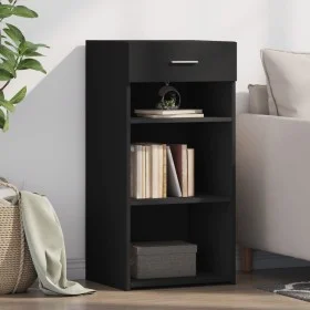 Engineered wood black sideboard 45x42.5x93 cm by , Sideboards - Ref: Foro24-846321, Price: 63,46 €, Discount: %