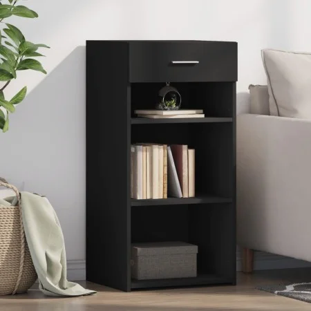 Ingenieurholz-Sideboard schwarz 45x42,5x93 cm von , Sideboards - Ref: Foro24-846321, Preis: 63,46 €, Rabatt: %