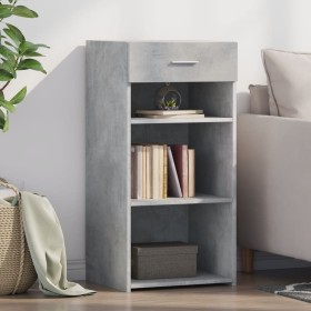 Aparador madera de ingeniería gris hormigón 45x42,5x93 cm de , Aparadores - Ref: Foro24-846323, Precio: 56,79 €, Descuento: %