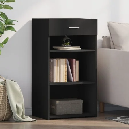 Engineered wood black sideboard 50x42.5x93 cm by , Sideboards - Ref: Foro24-846328, Price: 70,86 €, Discount: %