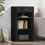 Engineered wood black sideboard 50x42.5x93 cm by , Sideboards - Ref: Foro24-846328, Price: 70,86 €, Discount: %