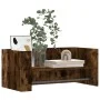 Engineered smoked oak wood wall shelf 70.5x35x30.5 cm by , Shelves and shelves - Ref: Foro24-848455, Price: 34,11 €, Discount: %