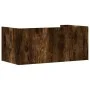 Engineered smoked oak wood wall shelf 70.5x35x30.5 cm by , Shelves and shelves - Ref: Foro24-848455, Price: 34,11 €, Discount: %