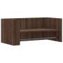 Wandregal aus braunem Eichenfurnierholz 70,5x35x30,5 cm von , Regale und Regale - Ref: Foro24-848457, Preis: 30,81 €, Rabatt: %