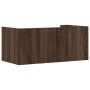 Brown oak engineered wood wall shelf 70.5x35x30.5 cm by , Shelves and shelves - Ref: Foro24-848457, Price: 31,33 €, Discount: %